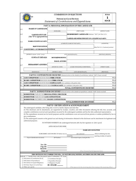 soce form downloadable|Statement of Contributions and Expenditures: May 13, 2019.